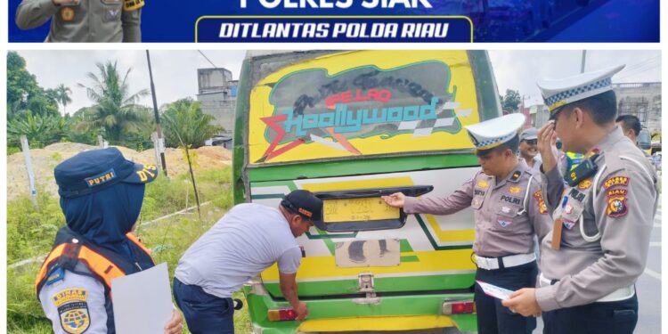 Unit Lantas Polsek Tualang Polres Siak Gelar Giat Bung Selamat