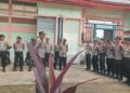 Polres Kuansing Gelar Apel Pengamanan Hari Ketiga Pacu Jalur Kecamatan Gunung Toar Tahun 2024