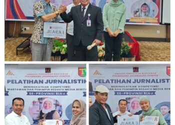 Perhelat Pelatihan Jurnalistik Ditata oleh Wahyudi Pangabean, MH, Pemimpin Redaksi Nadaviral Raih Juara 1
