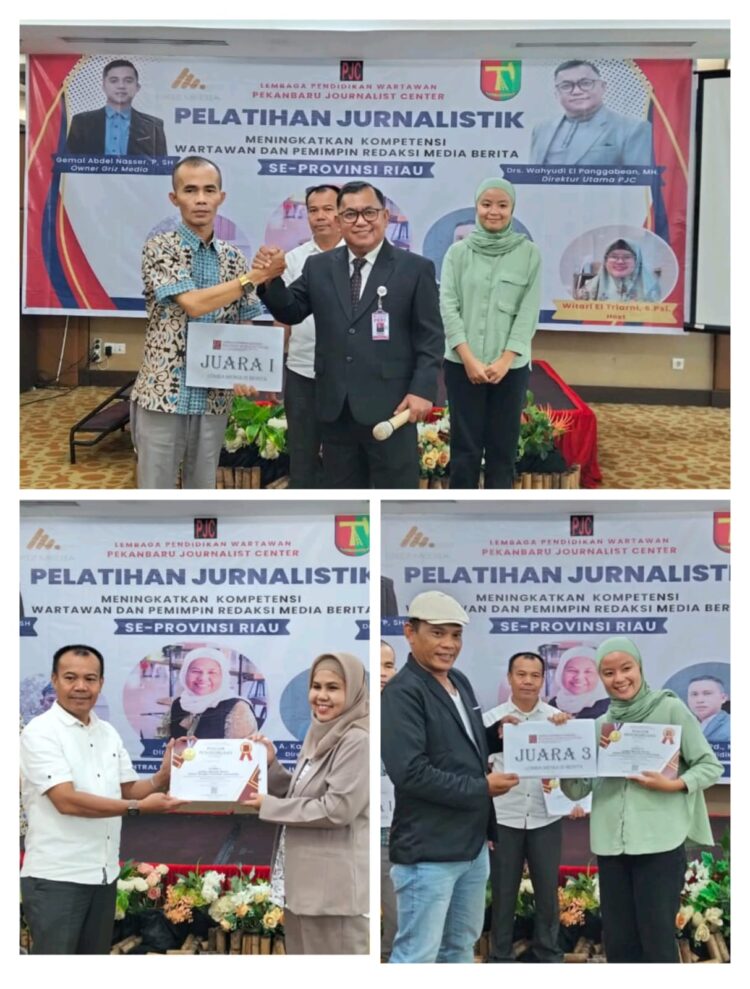 Perhelat Pelatihan Jurnalistik Ditata oleh Wahyudi Pangabean, MH, Pemimpin Redaksi Nadaviral Raih Juara 1