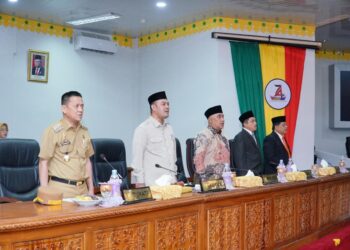 Sidang Paripurna DPRD Kabupaten Kampar Pembacaan Laporan Pertanggungjawaban Pelaksanaan APBD Tahun 2023