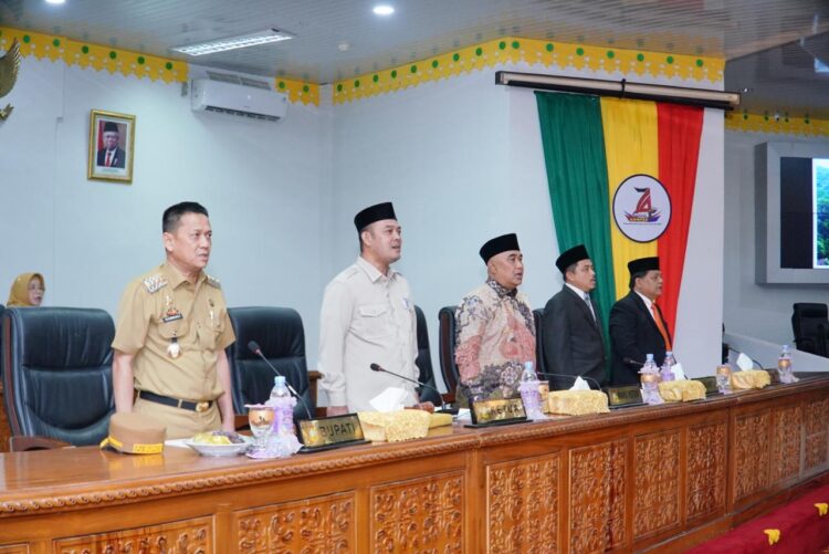Sidang Paripurna DPRD Kabupaten Kampar Pembacaan Laporan Pertanggungjawaban Pelaksanaan APBD Tahun 2023
