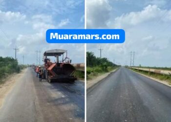 Hasil Musawarah Pemkab Rohil Bersama PT PHR dan Masyarakat Kubu,” 18 KM Selesai Pengaspalan Jalan