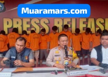 14 Remaja Katagori Begal Duta Mas Siak Hulu” Di Tangkap Polisi di Pekanbaru 2 Orang Masih DPO