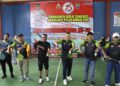 Menjelang HUT Bhayangkara Ke-78 Tahun 2024, Bupati Pelalawan Zukri Buka Peresmian Turnamen Bulu Tangkis Polres Pelalawan Cup