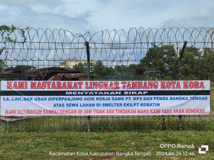 Masyarakat Lingkar Tambang Kota Koba Menunggu Jawaban dan Kejelasan Mau Dibawa Kemana Aset Eks PT KOBATIN