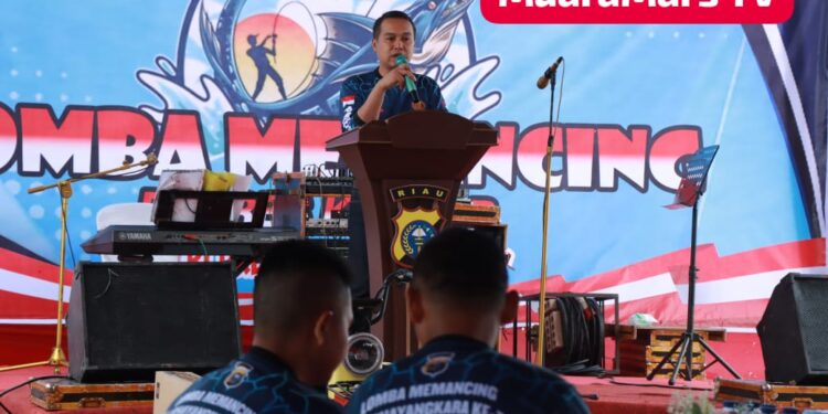 Sambut Hari Bhayangkara Ke-78, Polres Kampar Gelar Lomba Mancing