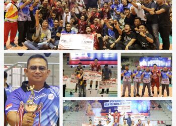 Tim Putra Polres Siak Juara di Final Open Tournament Voli Kapolda Cup Riau 2024,AKBP Asep Sujarwadi Ucap Rasa Syukur dan Terimakasih