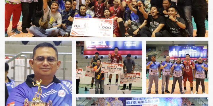 Tim Putra Polres Siak Juara di Final Open Tournament Voli Kapolda Cup Riau 2024,AKBP Asep Sujarwadi Ucap Rasa Syukur dan Terimakasih