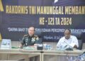 Rakornis TMMD ke-121 TA 2024 di Makorem 031/WB melalui Vicon