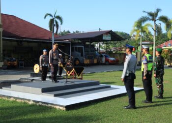 Polres Kampar Gelar Apel Pasukan Ops Patuh Lancang Kuning 2024