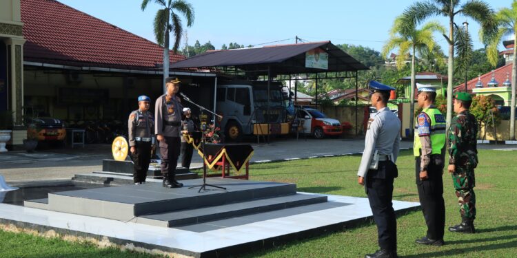 Polres Kampar Gelar Apel Pasukan Ops Patuh Lancang Kuning 2024