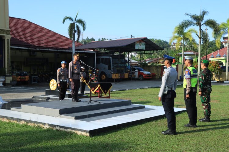 Polres Kampar Gelar Apel Pasukan Ops Patuh Lancang Kuning 2024