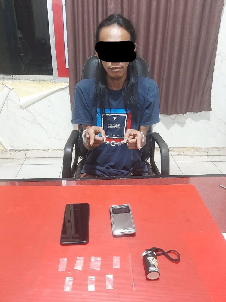 Tim Mata Elang Sat Res Narkoba Polres Kuansing Tangkap Dua Pengedar Shabu di Kuansing