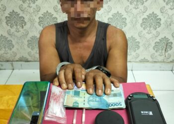 Tim Opsnal Satres Narkoba Polres Siak Tangkap Pria Tindak Pidana Narkoba