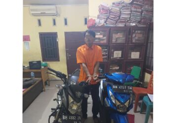 Curi 2 Sepeda Motor Mahasiswa, Pelaku Tak Berkutik Saat Ditangkap Polsek Tambang