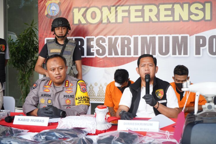 Dirreskrimum Polda Riau Tangkap 2 Residivis Pencuri Mobil