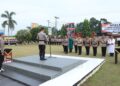 Kapolres Kampar Pimpin Sertijap Kasat Intelkam, Kasat Resnarkoba, Kasat Binmas, Kasat Lantas, dan Kapolsek Tambang