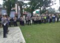 Polres Kuansing Gelar Apel Pengamanan Festival Pacu Jalur Tradisional 2024 di Kecamatan Benai