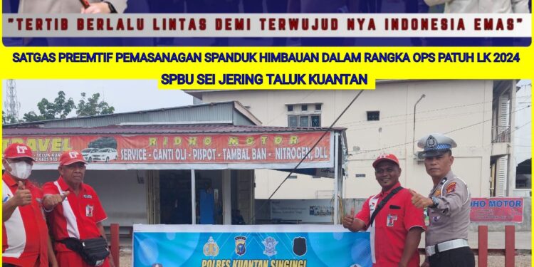 Satgas Preemtif Polres Kuansing Gelar Sosialisasi Ops Patuh Lancang Kuning 2024
