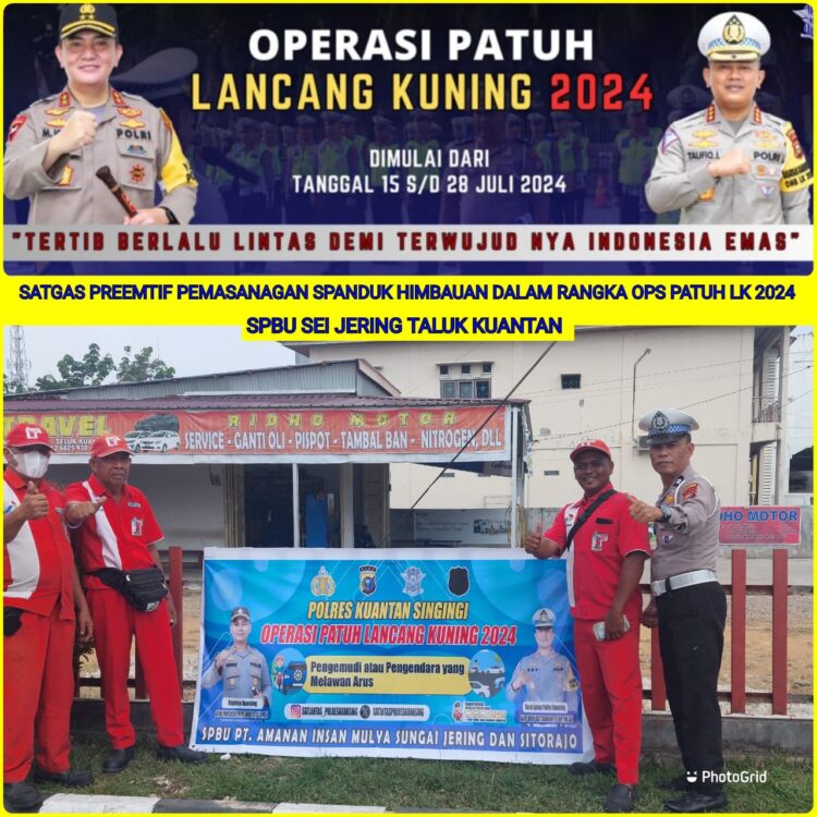 Satgas Preemtif Polres Kuansing Gelar Sosialisasi Ops Patuh Lancang Kuning 2024