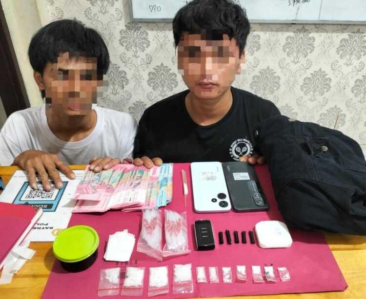 Satres Narkoba Polres Siak Kembali Amankan Dua Orang Pria Diduga Pelaku Penyalahgunaan Narkotika