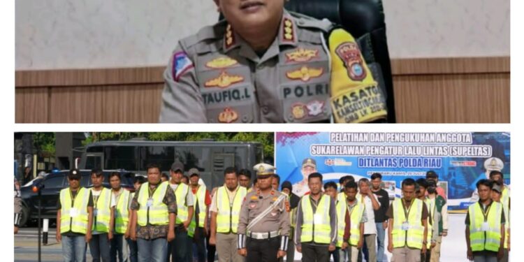 Dirlantas Polda Riau Kombes Pol Taufiq Lukman Latih 78 ‘Pak Ogah’
