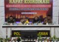 Cegah kebakaran hutan dan lahan Polres Pelalawan gelar apel kesiapsiagaan Pencegahan dan penanggulangan Karhutla tahun 2024