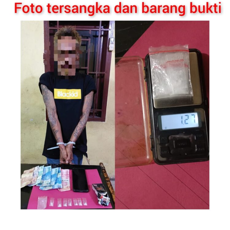 Polsek Tambang Berhasil Ringkus Pengedar Narkoba Seberat 1,27 Gram Sabu