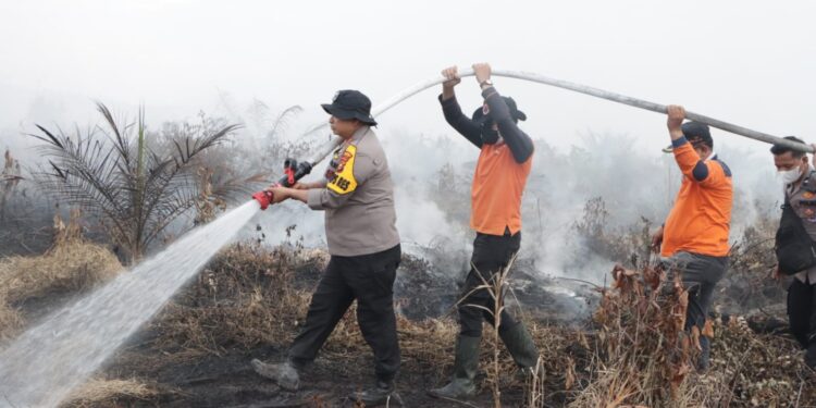 Pastikan Penanganan Karhutla Berjalan Maksimal, Kapolres Siak AKBP Asep Sujarwadi Kembali Turun Kelapangan