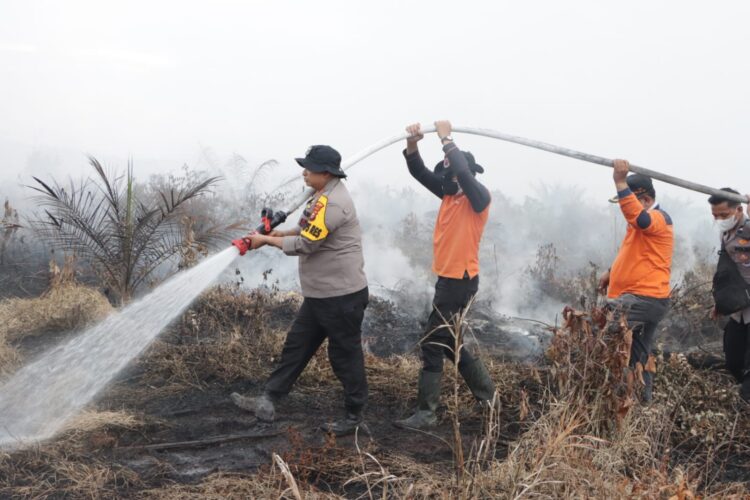 Pastikan Penanganan Karhutla Berjalan Maksimal, Kapolres Siak AKBP Asep Sujarwadi Kembali Turun Kelapangan