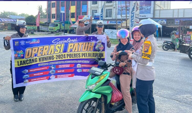 Sebanyak 1337 Pengendara terjaring Saat di gelarnya Operasi Patuh Lancang Kuning 2024 Polres Pelalawan