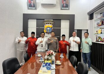 Ciptakan Pemilu kada 2024 yang aman dan Kondusif, Kapolres Pelalawan laksanakan silaturahmi bersama Bawaslu Kabupaten Pelalawan