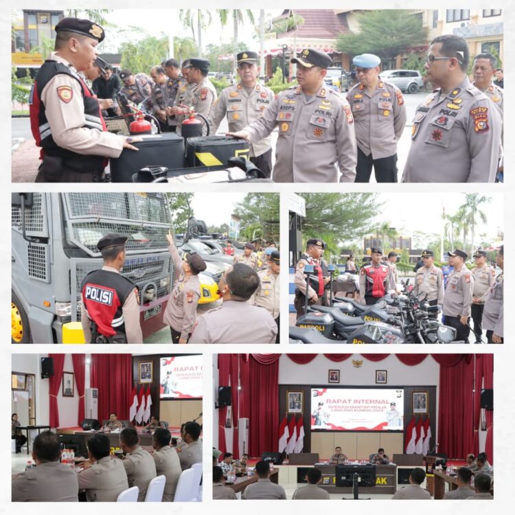 Polres Siak Laksanakan Apel Gelar Peralatan dan Kendaraan Dalam Rangka Kesiapan Operasi Mantap Praja Lancang Kuning Tahun 2024