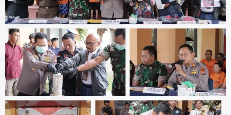 Hasil Operasi Antik Lancang Kuning 2024, Amankan 49 Tersangka Polres Siak Selamatkan 1392  Jiwa dari Narkoba