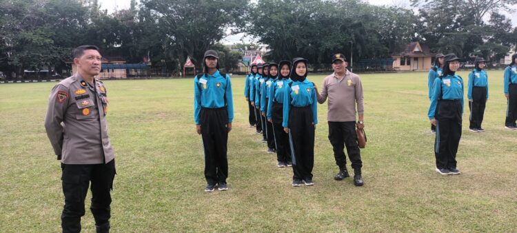 Kabag SDM Polres Kuansing Monitoring Pelaksanaan Pelatihan Paskibraka Tahun 2024