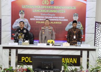 Kapolres Pelalawan Buka Lat Pra Operasi Mantap Praja Lancang Kuning Tahun 2024 di Kabupaten Pelalawan