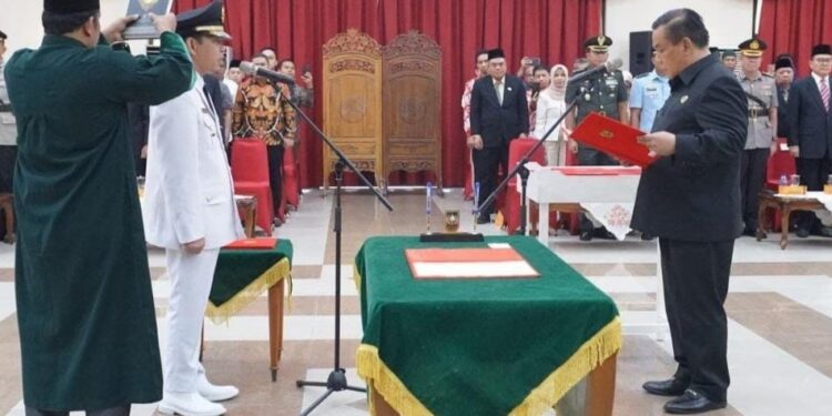 Pj Gubernur Riau SF Harianto” Lantik Erisman Yahya sebagai Pj Bupati Indragiri Hilir