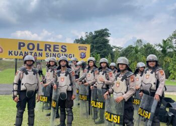 Polres Kuansing Gelar Latihan Persiapan Operasi Mantap Praja