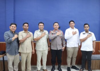 Wujudkan situasi Kamtibmas yang kondusif jelang Pilkada serentak tahun 2024, Kapolres Pelalawan inten lakukan silaturahmi Cooling System kepada Pengurus Partai Kabupaten Pelalawan.