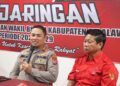 Silaturahmi Kapolres Pelalawan kepada Pengurus DPC Partai PDI-P Kabupaten Pelalawan dalam Rangka Cooling System Pilkada serentak tahun 2024