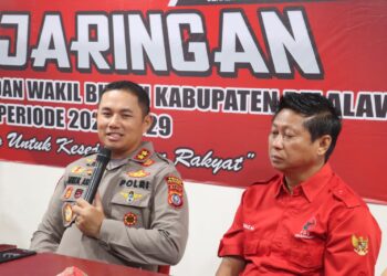 Silaturahmi Kapolres Pelalawan kepada Pengurus DPC Partai PDI-P Kabupaten Pelalawan dalam Rangka Cooling System Pilkada serentak tahun 2024