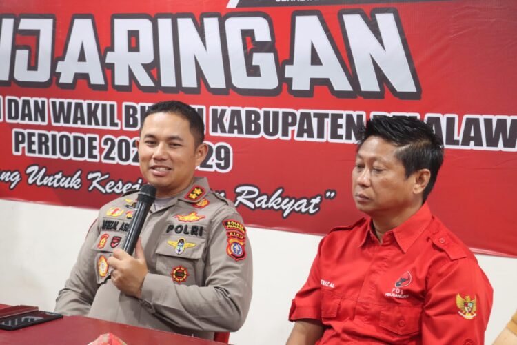 Silaturahmi Kapolres Pelalawan kepada Pengurus DPC Partai PDI-P Kabupaten Pelalawan dalam Rangka Cooling System Pilkada serentak tahun 2024