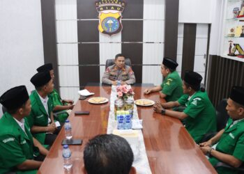 AKBP Aprizal Asri, SIK Bersama Pengurus Pimpinan Cabang Gerakan Pemuda ANSOR Kabupaten Pelalawan Jalin Silaturahmi dan Cooling System