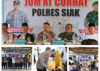 Kapolres Siak AKBP Asep Sujarwadi Mengajak Masyarakat Curhat Jumat