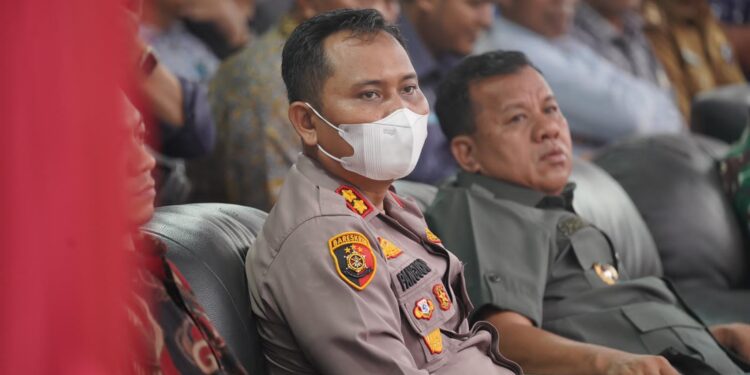 Kapolres Kuansing Hadiri Peresmian Stasiun Pengisian Kendaraan Listrik Umum Pertama di Kabupaten Kuansing