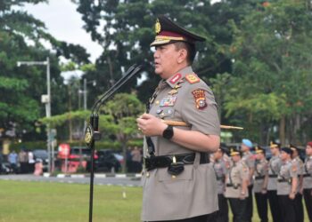 Kapolda Riau Irjen Pol Muhammad Iqbal pimpinan upacara peringatan Hari Juang Polri Tahun 2024