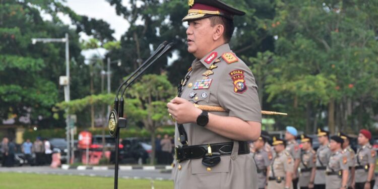 Kapolda Riau Irjen Pol Muhammad Iqbal pimpinan upacara peringatan Hari Juang Polri Tahun 2024