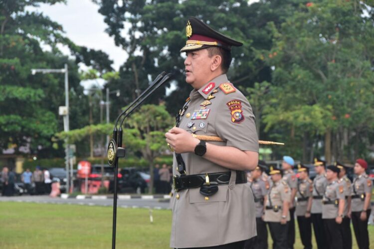 Kapolda Riau Irjen Pol Muhammad Iqbal pimpinan upacara peringatan Hari Juang Polri Tahun 2024