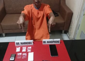 Simpan Narkoba di Bak Kamar Mandi, Warga Ganting Diamankan Satnarkoba Polres Kampar